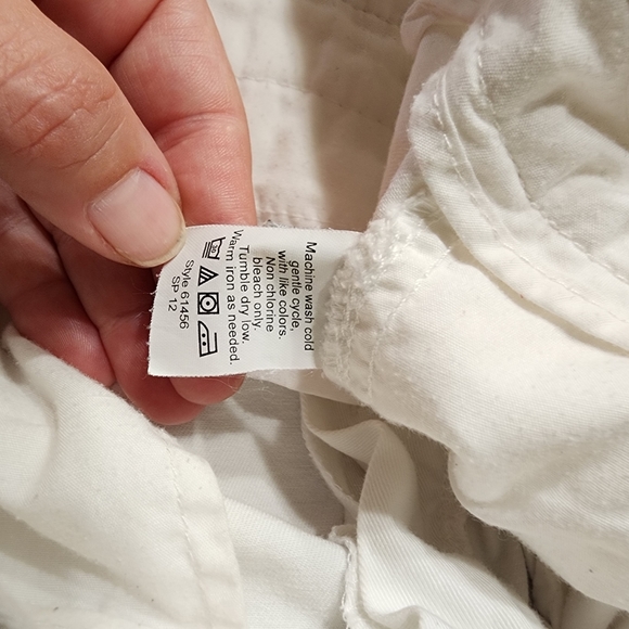 J. Crew 100% Cotton Chino Shorts Broken-In Size 6, White - Picture 5 of 5